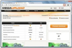 megaupload-site-interface