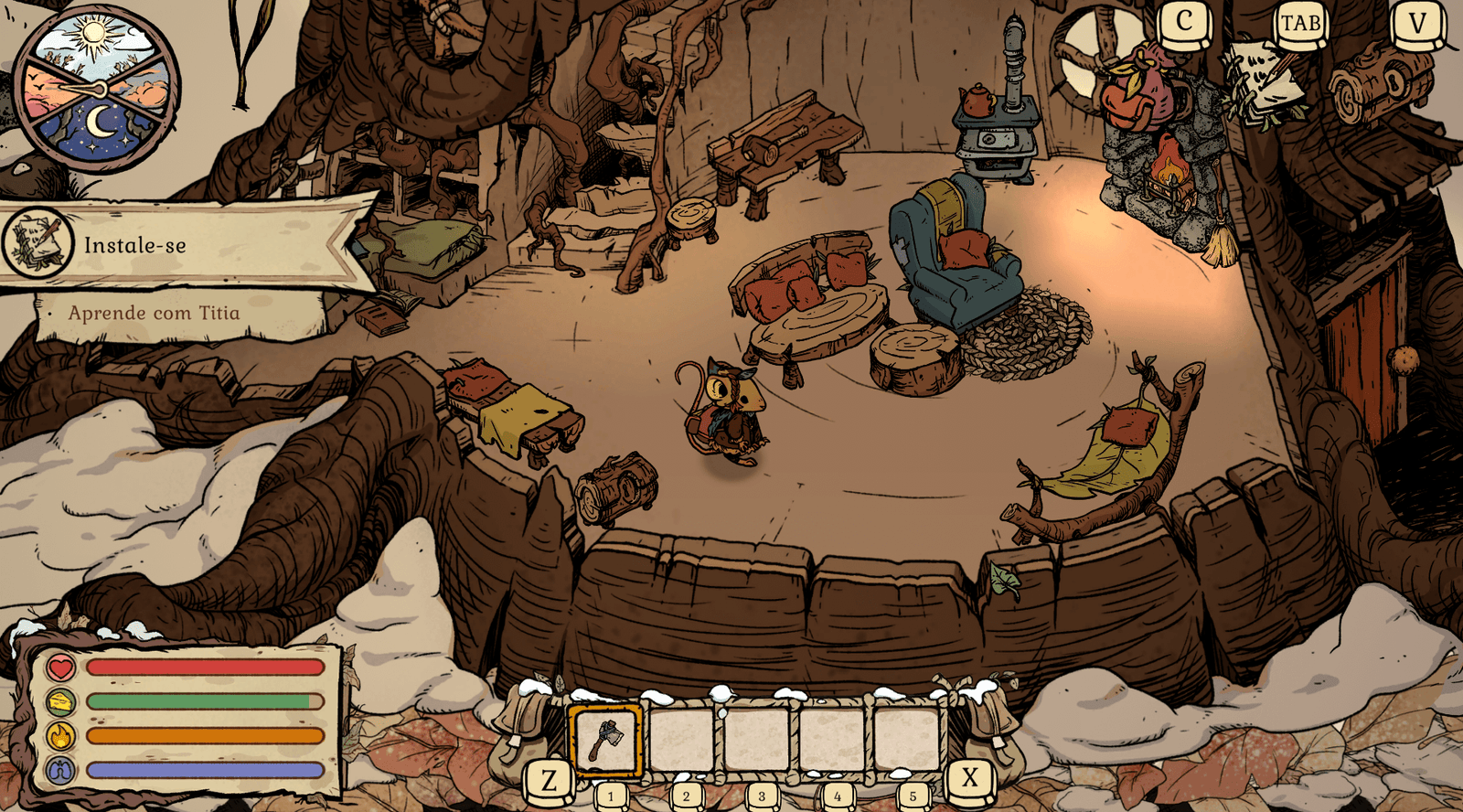 Review: jogar Winter Burrow é como ler um livro para crianças