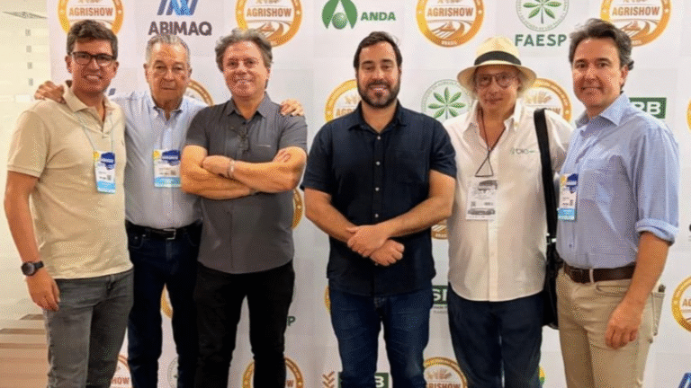 Tadeu Lockermann em encontro com lideranças do agronegócio durante a Agrishow 2026 em Ribeirão Preto