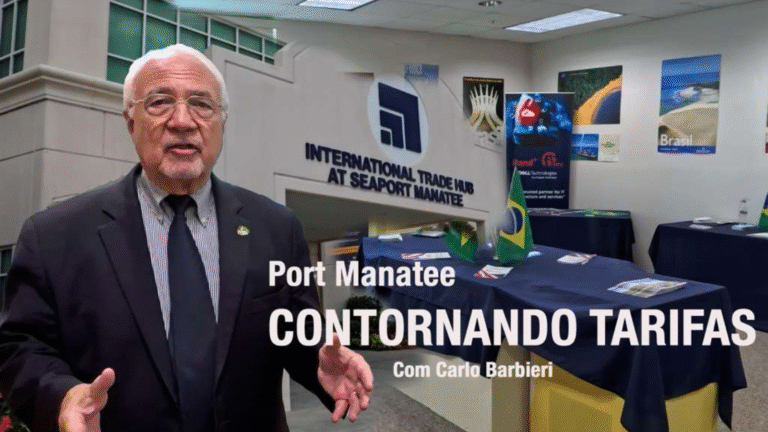 Carlo Barbieri explica estrutura estratégica utilizada por empresários brasileiros para operar nos Estados Unidos com vantagens logísticas e tributárias.