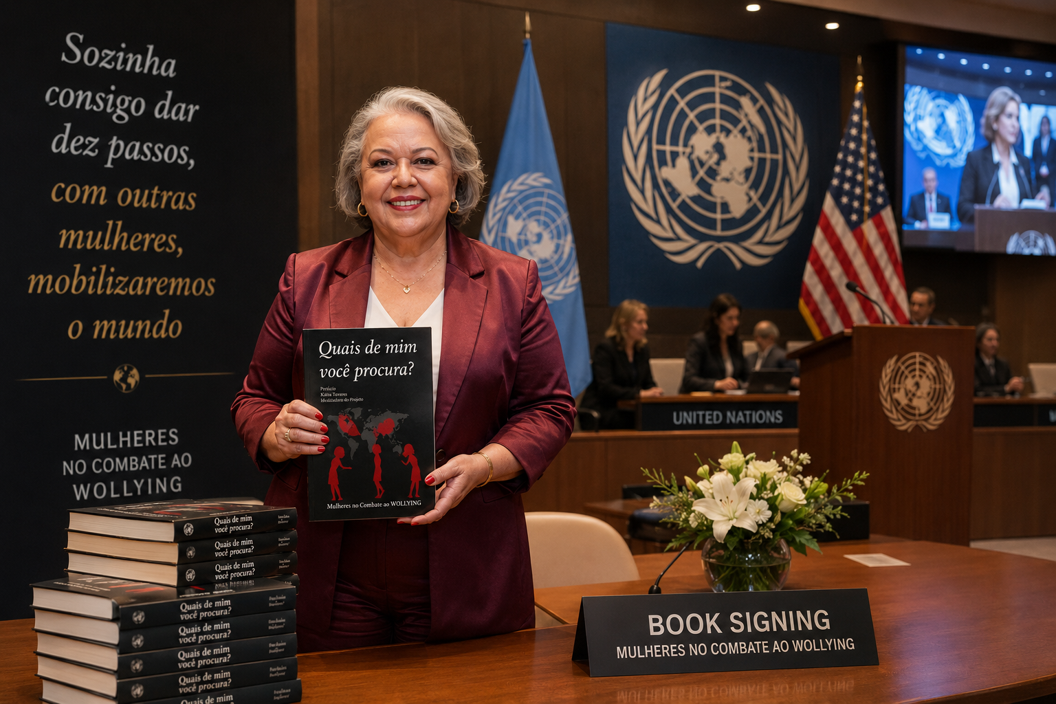 Livro Mulheres no Combate ao WOLLYING simboliza debate sobre violência emocional silenciosa entre mulheres.